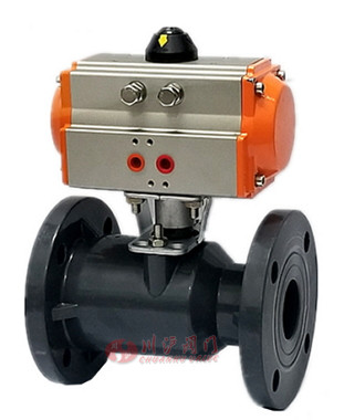 氣動(dòng)塑料法蘭球閥