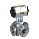 氣動(dòng)四通球閥