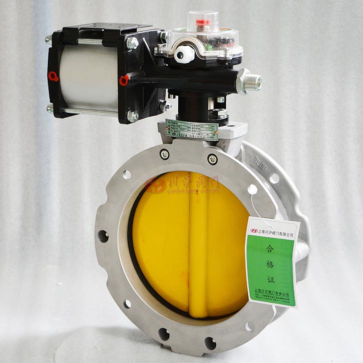 氣動粉體蝶閥實(shí)物圖